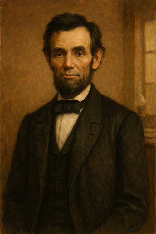 abraham lincoln portrait, an AI generated character